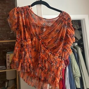 Free People orange top